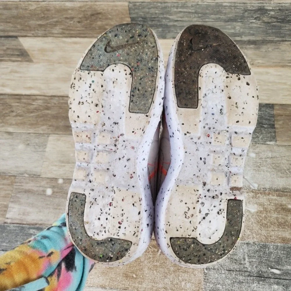 Nike Crater Impact Womens‎ Shoes Sz 8.5 Running Beige White Lace-Up Sneakers